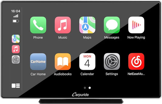 Carpuride W901, Portable Wireless CarPlay Screen for Car- 9 Inch