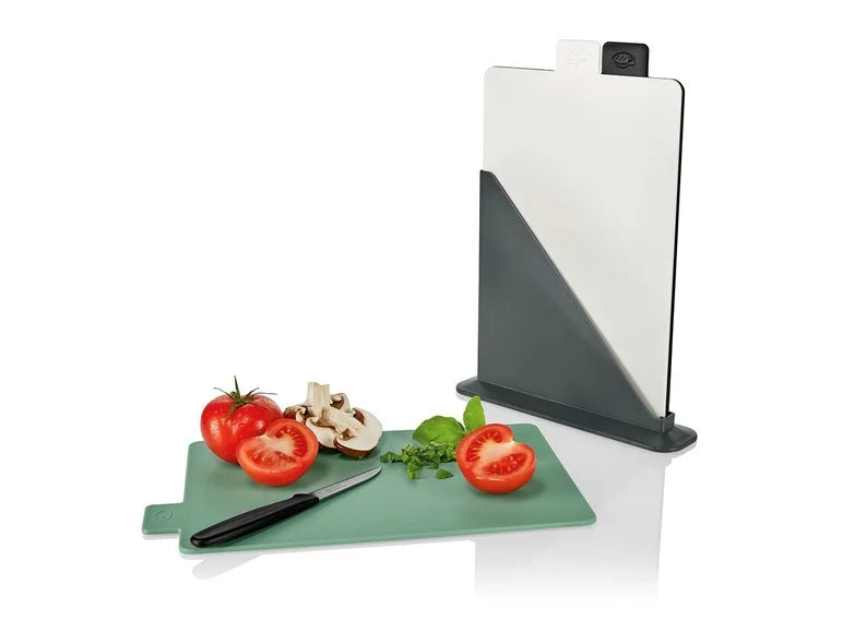 ERNESTO® SET OF 3 CHOPPING BOARD SET WITH STAND