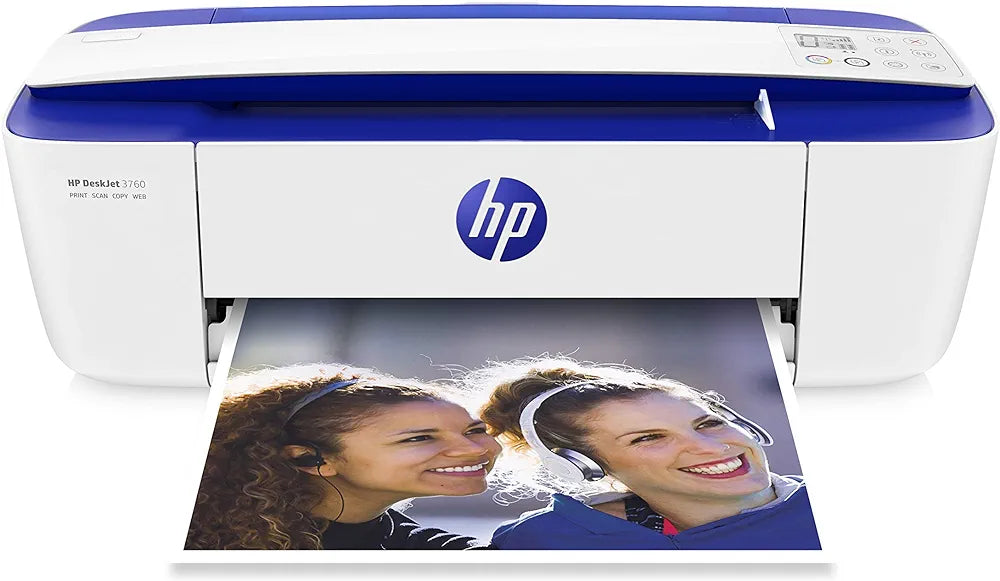 HP DeskJet 3760 All-in-One Colour Printer, Instant Ink,White.