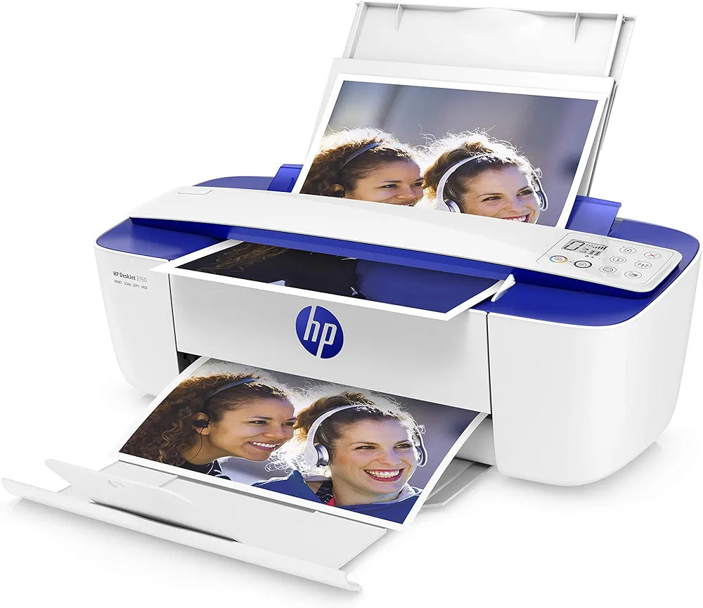 HP DeskJet 3760 All-in-One Colour Printer, Instant Ink,White.