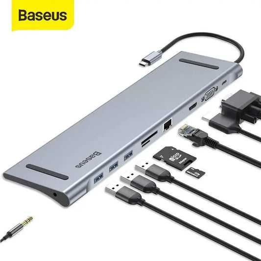 Baseus 10 In 1 Type-C Multi-Functional Docking Station Hub For MacBooks